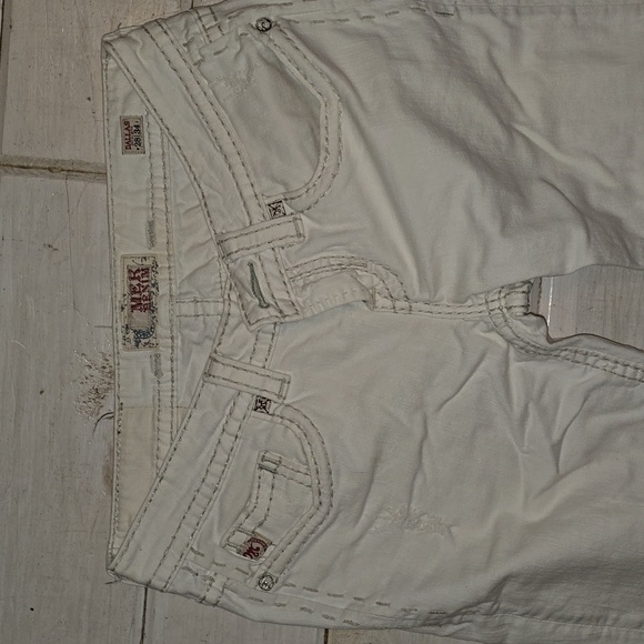 Embellished white jeans sz 28x34 - Picture 2 of 3
